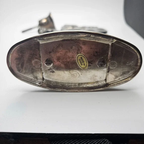 Vintage Santa Claus Metal Candle Holder Figurine Removable Cup Made in China - Picture 7 of 8